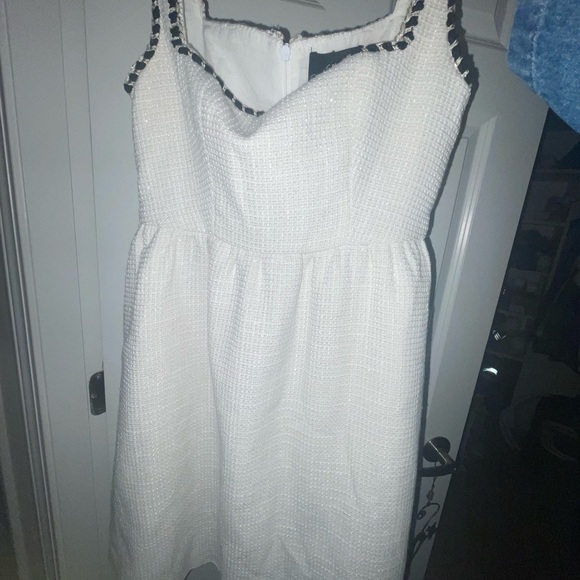 White tweed dress - Picture 1 of 3